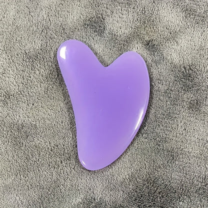 Heart-Shaped Massage Tool - Pastel pink Facial & Body Scraping board for Light Beige Care, Muscle Toning, Hair Removal - Durable & Easy-Clean Surface - Salon or Home Spa Use - Beauty Device, Massager for Body, Soothing Aesthe Beauty Fashion