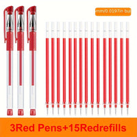Red Set Of 18 Pieces