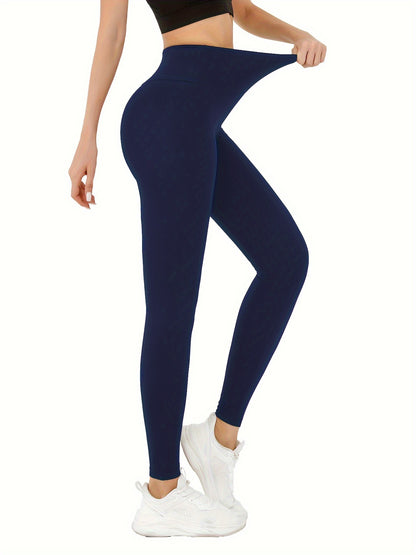Super Soft High-Waisted Women's Stretch Yoga Leggings, Tummy Control, Non-See-Through, Breathable Active Running Tights, Sport Style - Multiple Colors Available