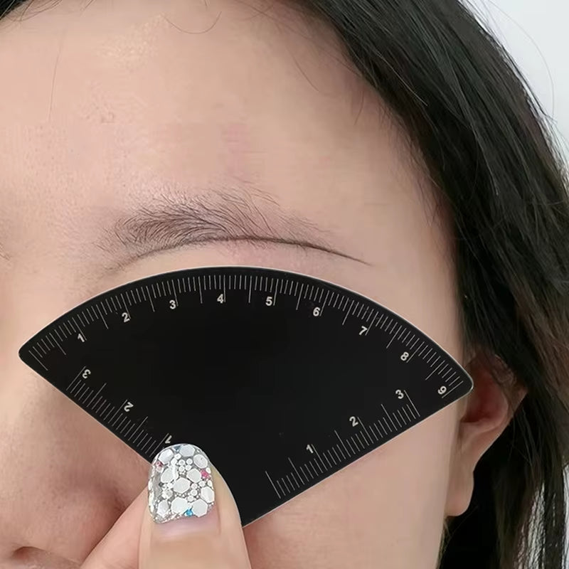 Aluminum Alloy Fast Drawing Eyebrow Design Ruler Microblading Mapping Tool Shaping Permanent Makeup Drawing Guide Ruler Tattoo