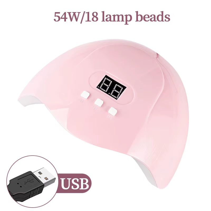 54W Nail Phototherapy Machine Gel Polish Nail Dryer Uv Led Lamp Professional Manicure Tool Salon Equipment Manicure