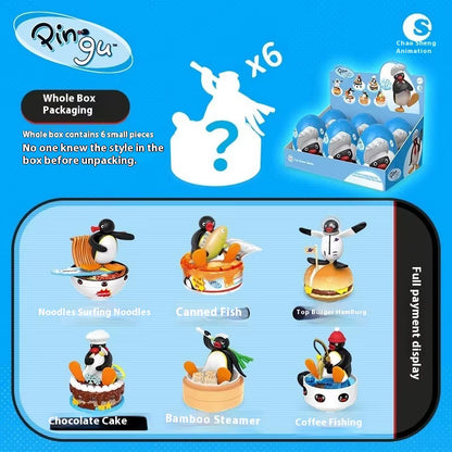 Anime Pingu Gashapon Blind Box Cute Surprise Mystery Boxes Figures Model Toys Cartoon Kawaii Desktop Decor Accessories Kid Gift