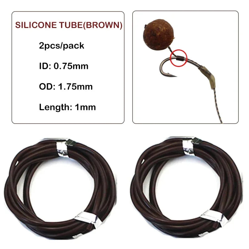 30Pcs Carp Fishing Hook Kickers D Rig Kicker Aligners Hooks Sleeves Rigs All Colors Accessories End Terminal Tackle
