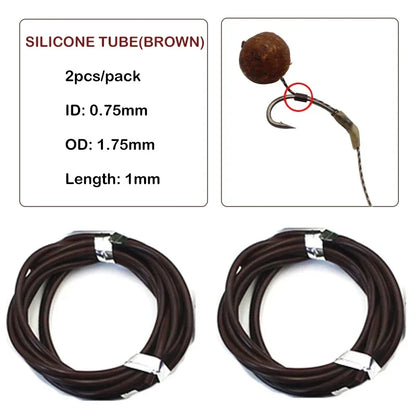 30Pcs Carp Fishing Hook Kickers D Rig Kicker Aligners Hooks Sleeves Rigs All Colors Accessories End Terminal Tackle