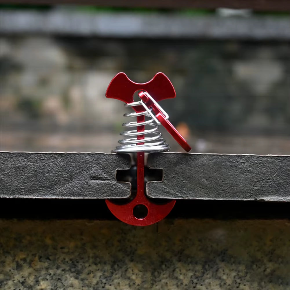 TARKA Camping Tent Pegs Deck Floor Nail Fish Bones Board Spring Nail with Rope Bucklestentnails Campingtent Supplies Accessories