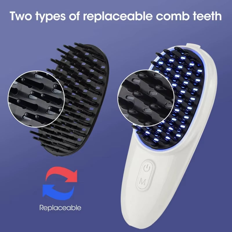 Electric Massage Comb for Hair Growth Red Light Comb Head Scalp Massager for anti Hair Loss Family Hair Care Practitioner