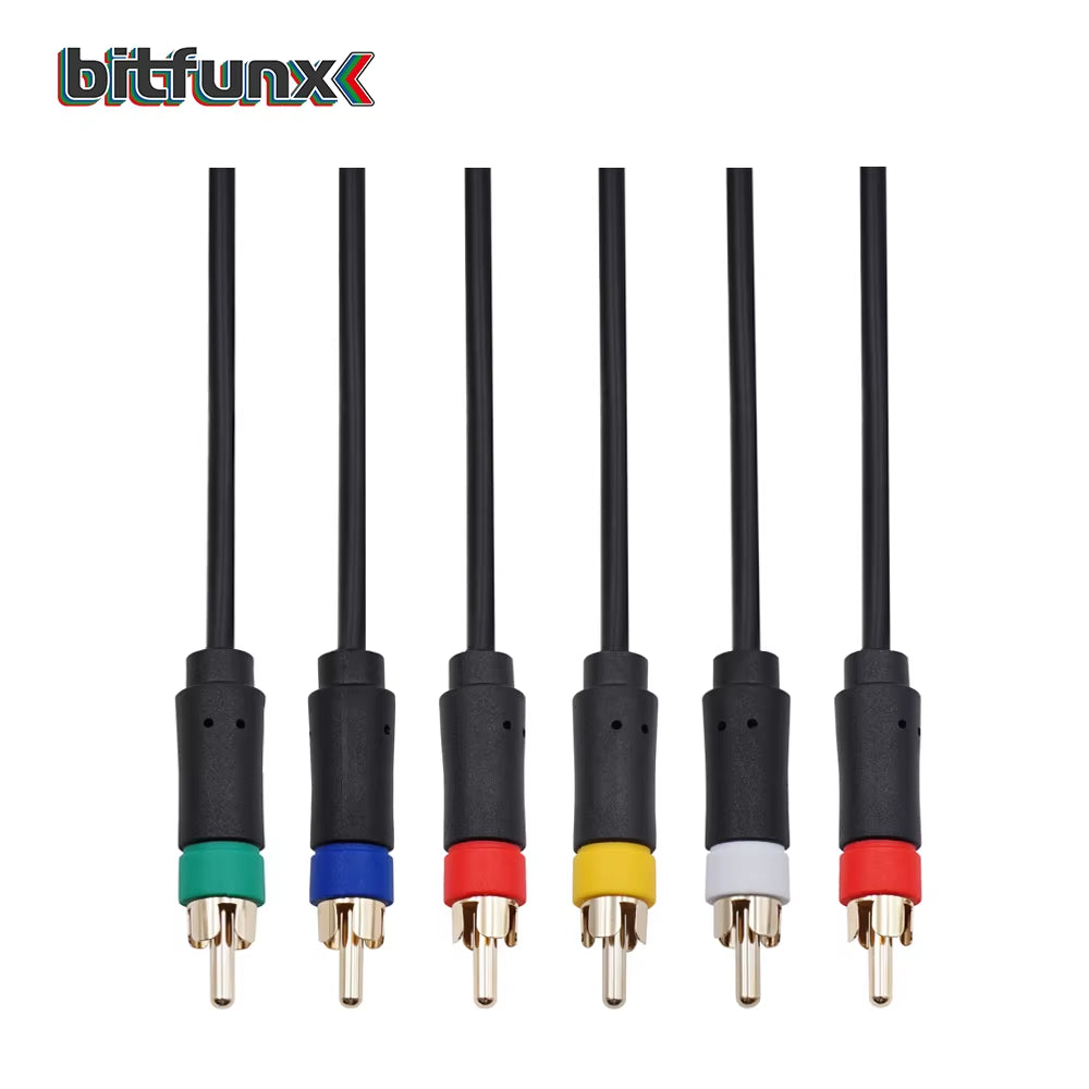 PS2/PS3 Component Cable 1.8M Premium High Resolution Game Cable Accessories for Sony Playstation 2/3