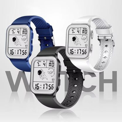 Fashion Student Watches Couple Electronic LED Digital Watch for Men Watch Sport Waterproof Multifunctional Alarm Clock Man