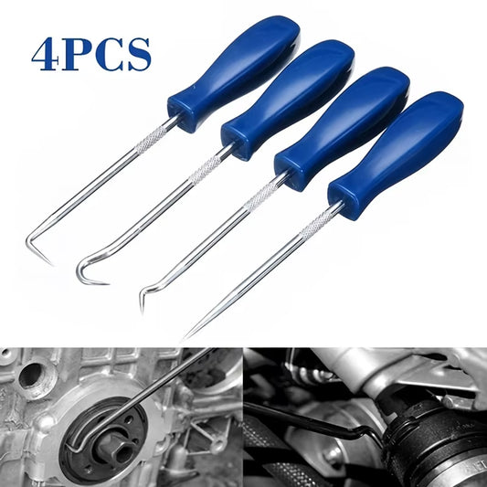 4Pcs/Set Car Auto Vehicle Oil Seal Screwdrivers Set Car O-Ring Seal Gasket Puller Remover Pick Hooks Tools Car Remover Tools Kit