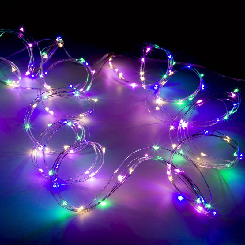 1pc String Lights for Bedroom, Party, Wedding, Christmas Halloween Decoration, 50/100LED Beauty Fashion