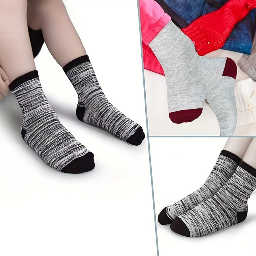 12 Pair Of Boy's Mid Crew Sport Socks, Sweat-absorbing Comfy Breathable Socks For Boy's Basketball Training, Running Outdoor Activitiess Beauty World Shop