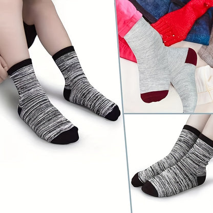 12 Pair Of Boy's Mid Crew Sport Socks, Sweat-absorbing Comfy Breathable Socks For Boy's Basketball Training, Running Outdoor Activitiess Beauty World Shop