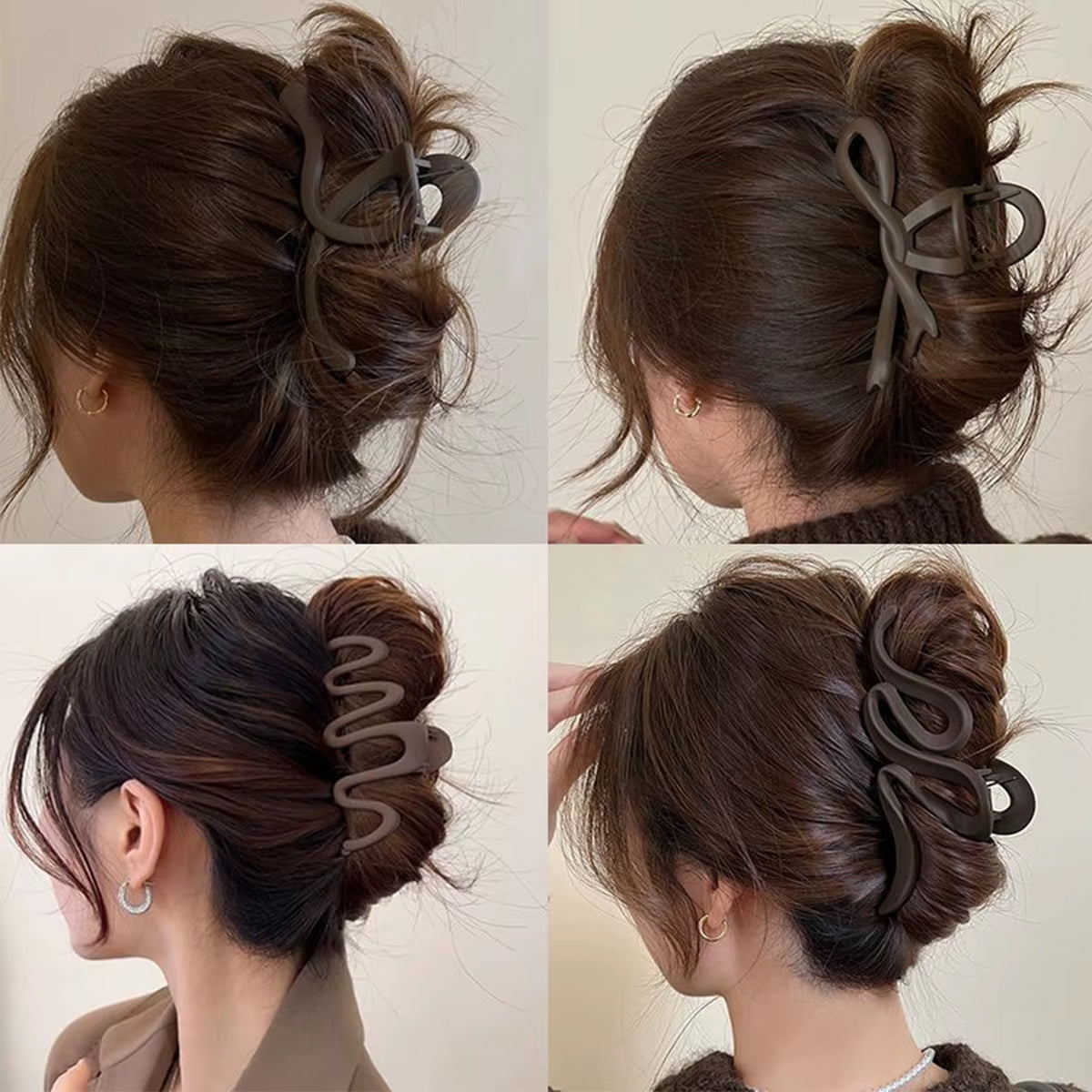 New Korean Matte Large Bow Hair Clip Women Temperament Fashion Advanced Sense of New Shark Clip Girls Hair Accessories