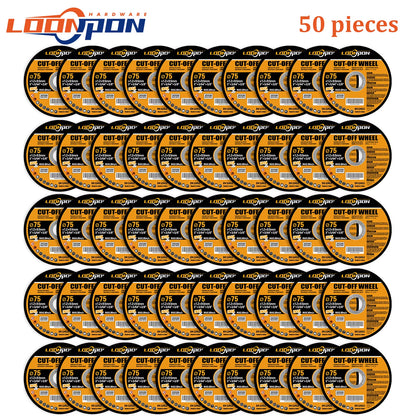 5-50PC 75Mm Resin Cutting Disc Grinding Metal Wheel Cut off Blade for Angle Grinder Metal & Stainless Cutting
