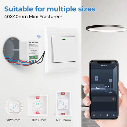 16A Tuya Zigbee 3.0 Mini Smart DIY Switch 2 Way Control Smart Home Relay Automation Breaker Works with Alexa Google Home Yandex