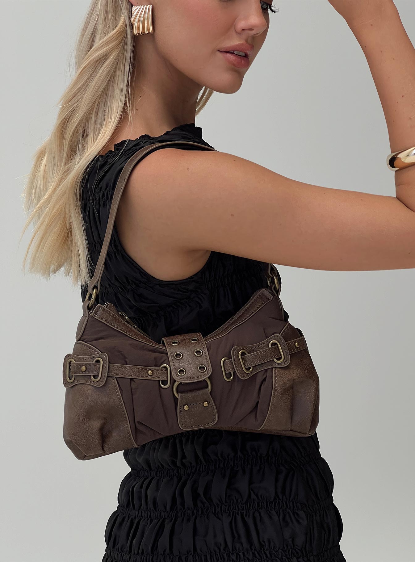 Doyers Street Shoulder Bag Brown Princess Polly Lower Impact