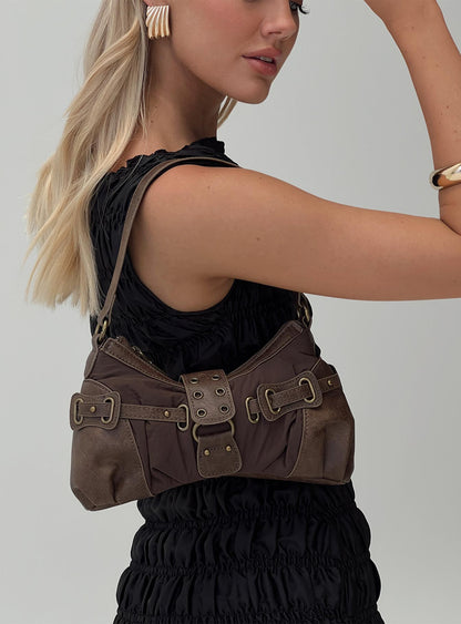 Doyers Street Shoulder Bag Brown Princess Polly Lower Impact