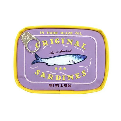 Canned Sardines Women Travel Cosmetic Bag Cute Toiletry Bag Creative Portable Fashion Zipper Multi-Function for Weekend Vacation