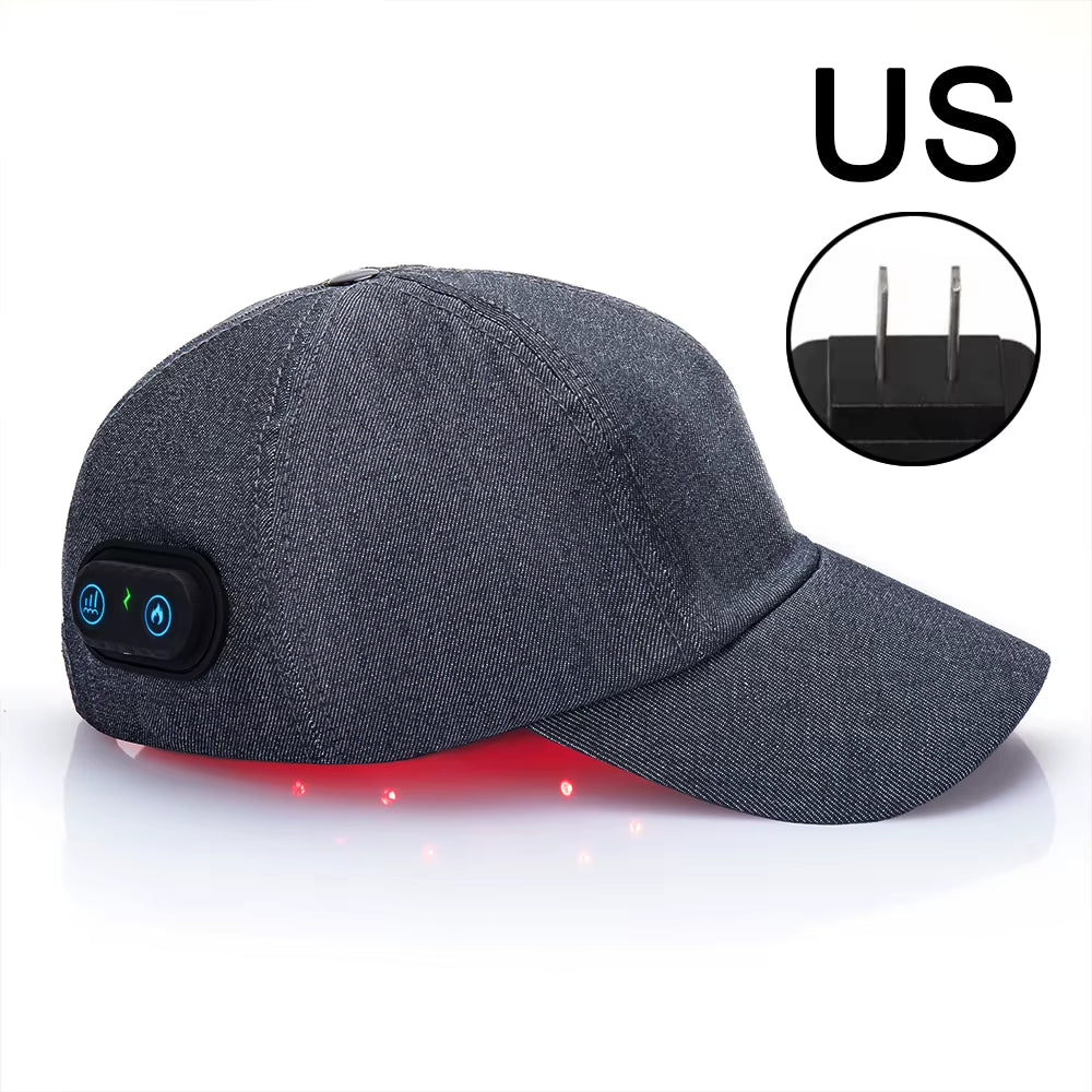 New Infrared Leds 660Nm&850Nm Red Light Therapy Hair Growth Cap for Hair Regrowth anti Hair Loss Relax Scalp Anti-Inflammatory
