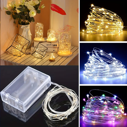 1pc String Lights for Bedroom, Party, Wedding, Christmas Halloween Decoration, 50/100LED Beauty Fashion