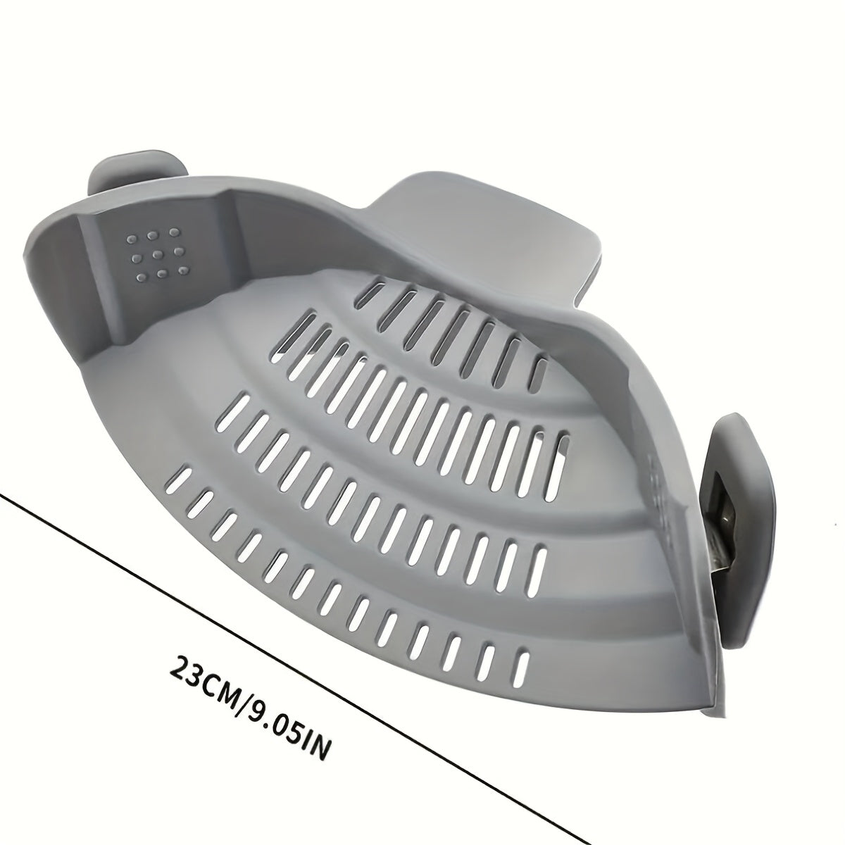1pc ABERZEY Clip-On Strainer for Pots & Pans - Durable Plastic Kitchen Colander for Pasta, Meat, Vegetables, Fruits - Easy Drainage & Compact Design, Strainer for Pasta, Vegetable Preparation, Modern Kitchenware, Efficient Dr Beauty Fashion