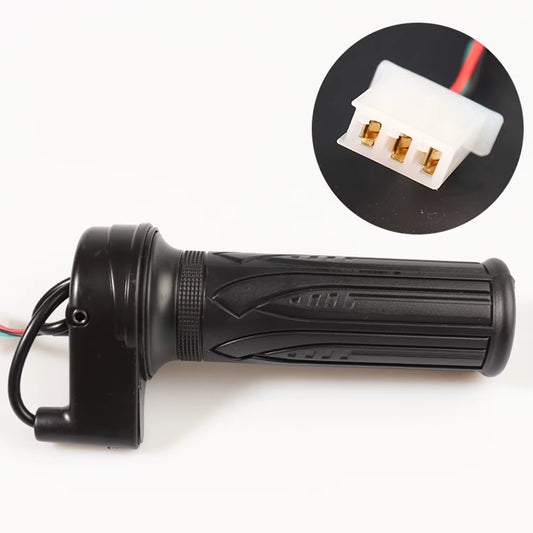 Electric Vehicle Handle Speed Control without Switch Acceleration Handle Black Leather Handle Sleeve Circular Universal Handle