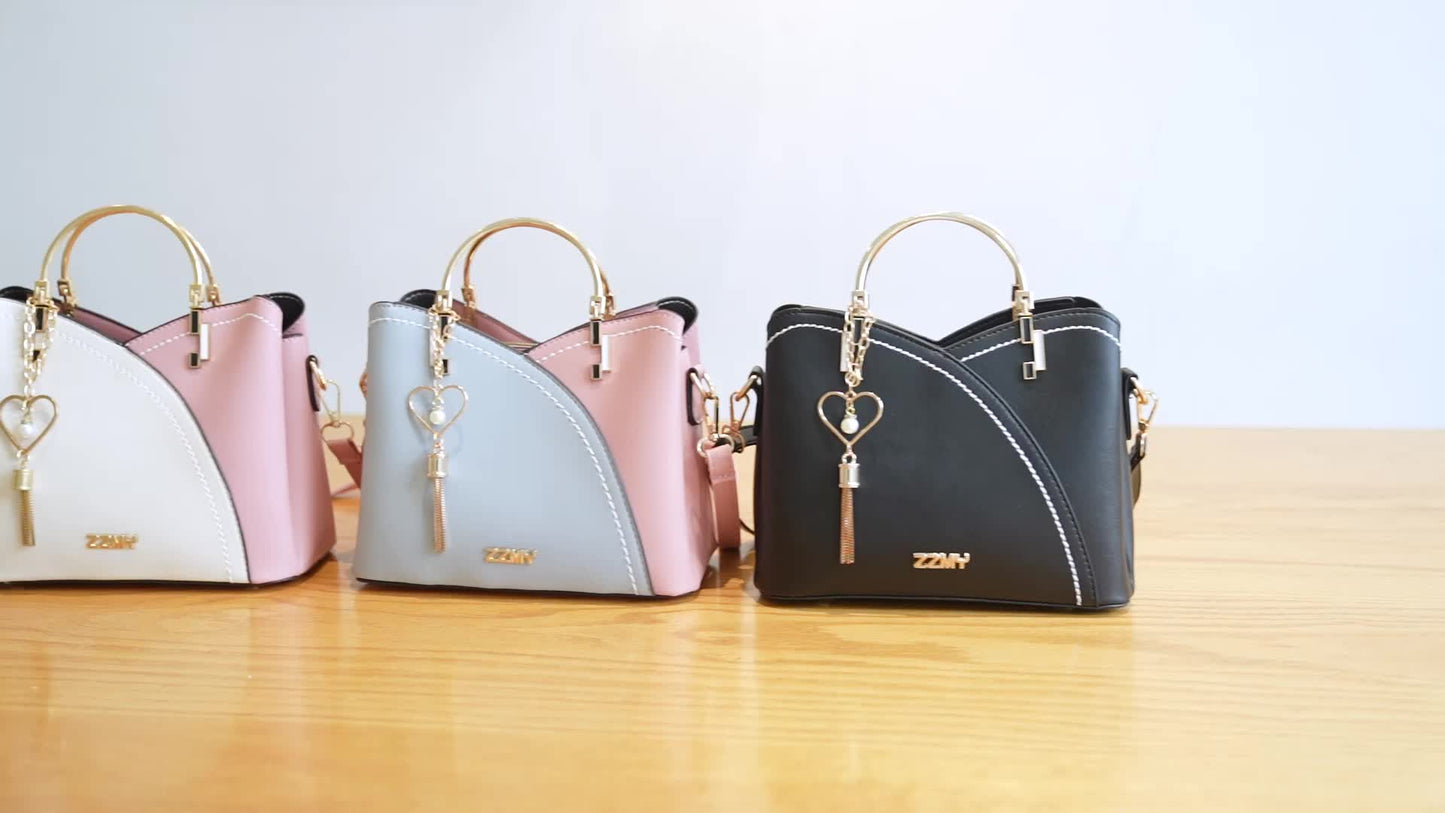 2025 New Fashion Color Block Small Size Women's Shoulder Bag Crossbody Handbag Beauty Fashion