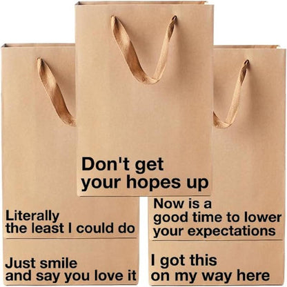 🔥😂MilkToast Snarky Gift Bag🎁Funny Gift Bags(✨5 pcs/Set) mysite