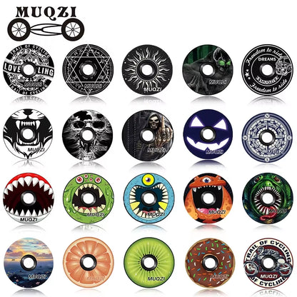 Headset Top Cap Bike Aluminum Alloy Ultralight Stem Cap Compatible with All Road MTB 1-1/8" Fork Steerer