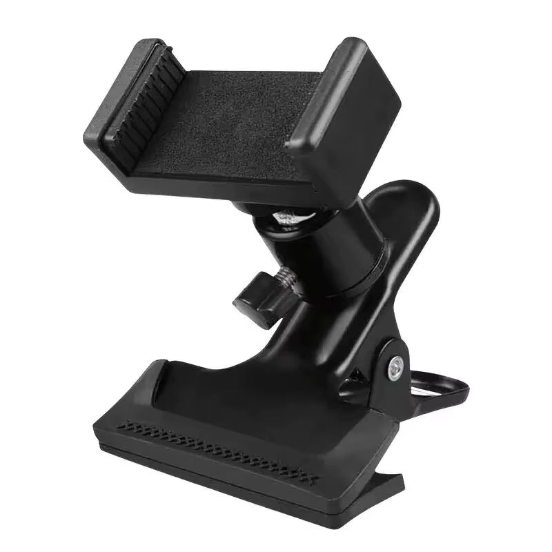 Guitar Head Clip Mobile Phone Holder Live Broadcast Bracket Stand Tripod Clip Head for Mobile Phones, Action Cameras