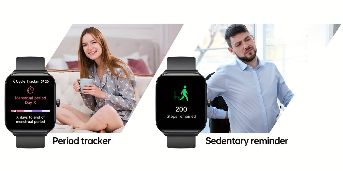 FAWEIO Smart Watch For Men Women Wireless Call, 1.95" Smartwatch With 100+ Sport Modes, Fitness Activity Tracker Pedometer, Built-in Alexa, For iPhone & Android, Perfect Gift For Family And Friends