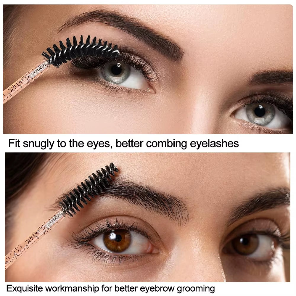 500/1000PCS Eyelashes Brushes Set Wholesaler Disposable Lash Mascara Brush Lashes Extension Eyebrow Wands Applicator Makeup Tool