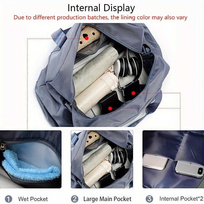 Versatile Carry-On Duffle Bag with Large Capacity and Lightweight Design - Perfect for Travel, Sports, and More Beauty Fashion
