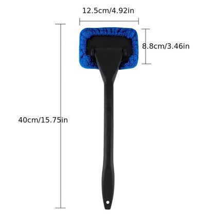 Car Window Cleaning Brush Kit for Windshield Cleaning Tools, Interior Car Wiper with Long Handle, Automotive Accessories. Beauty Fashion