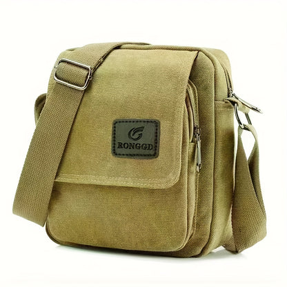 Retro Square Shoulder Bag - Stylish Vintage Design with Secure Zipper, Ultra-Lightweight Canvas Crossbody Bag for Trendy Travelers Beauty Fashion