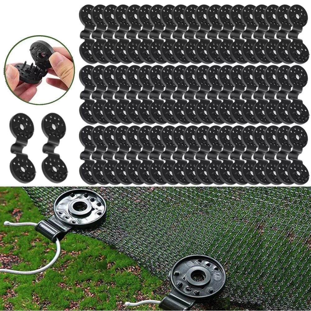 10/20/50100Pcs Awning Plastic Clips Outdoor Shade Cloth Net Clip Camping Garden Tool Buildings Fence Net Fix Clamp Awning Hook