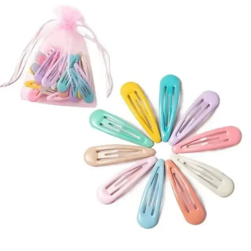 Aesthetic Hair Clips Barrettes BB Pins Alloy 5Cm Cute Sweet Ins Style Ladies Girls Kids Small Hair Clips 10-40Pcs