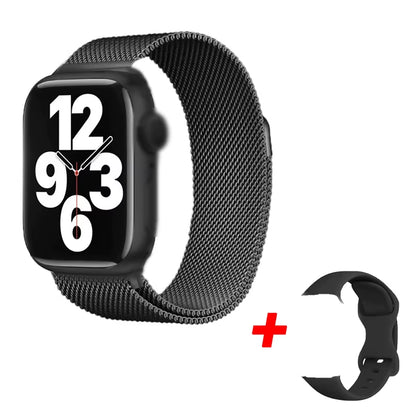 Smart Watch I10 Pro Max Metal Strap Sport Fitness Tracker Custom Dial Smartwatch Men Women Gift for Apple Phone for Android IOS