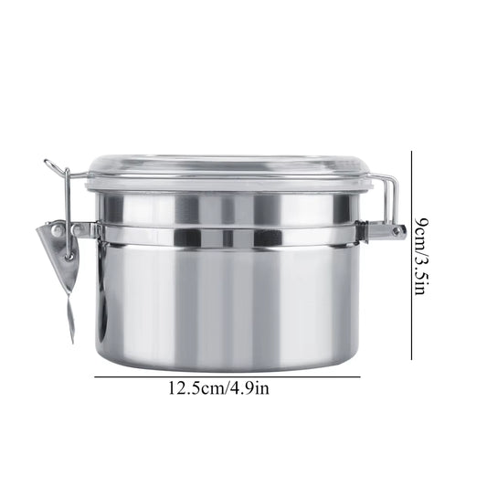 Coffee Container Stainless Steel Vacuum Sealed Coffee Beans Storage Jar for Home Kitchen 800/1100/1450/1800Ml Optional