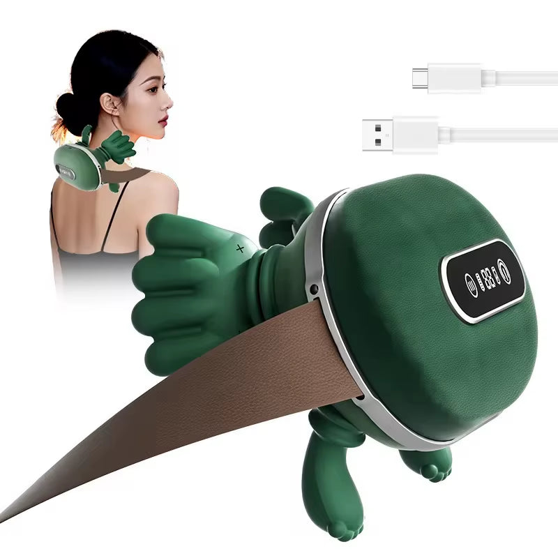 Neck Shoulder Massager Deep Tissue Shiatsu Back Cervical Massage Machine Bionic Fatigue Relief Relax Muscle ﻿3Level ﻿Master Hand