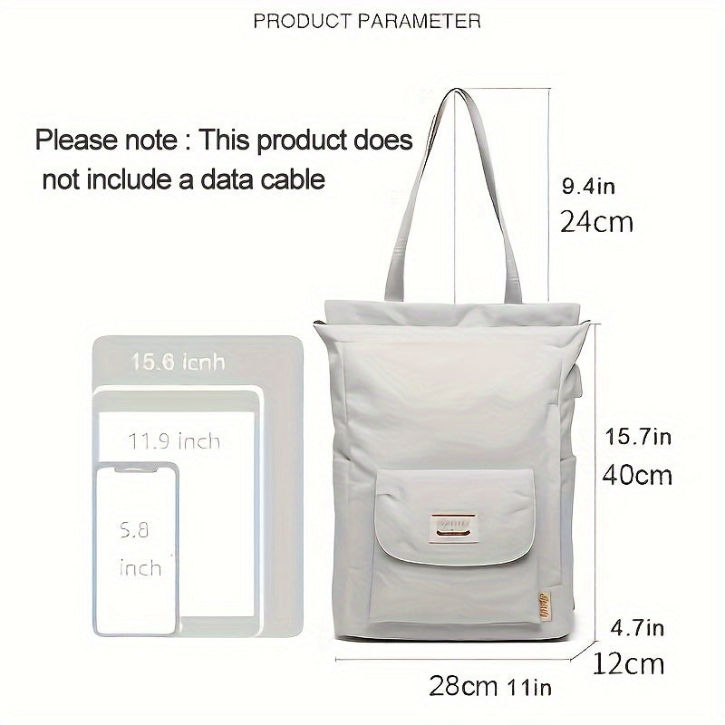 Adjustable Strap Laptop Backpack - Durable Nylon, Zipper Closure, Multiple Compartments, Casual Style, High School Backpack, Casual Backpack | Adjustable Strap Bag | Zippered Backpack Beauty Fashion