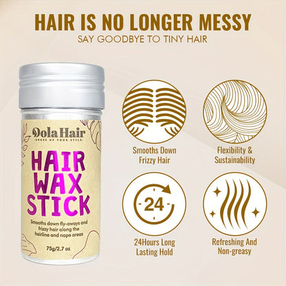 [2.7oz Hair Wax] Non-Greasy Hair Wax Stick 2.7oz | For Flyaways, Edge Control, Frizz Hair, Youngsters | Hair Slick Stick, Styling Cream Beauty Fashion