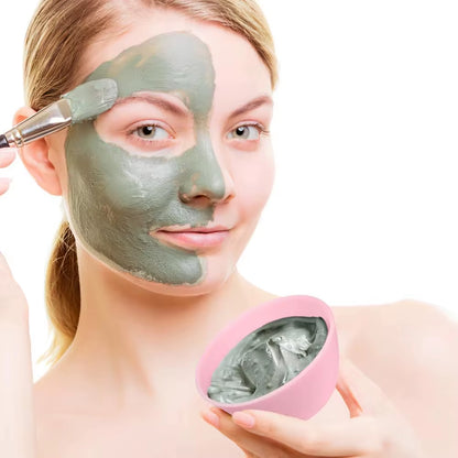 15PCS Face Skin Care Set Facemask Mixing Bowl Tools Silicone DIY Mud Clay Facial Mask with Make up Brushs Sponge Beauty Tools