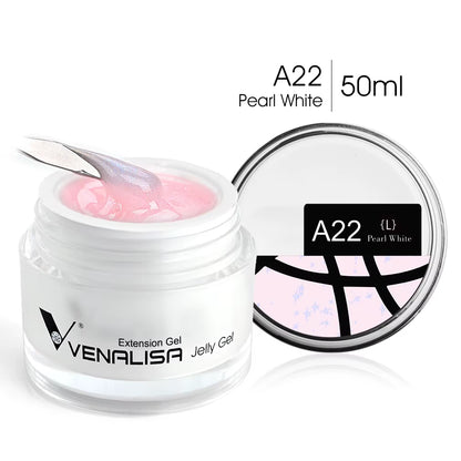 50Ml TPO FREE Rose Pink Jelly Gel Extension Nail Salon Professiona Used Self Leveling Transparent Gel Nail Gel Polish