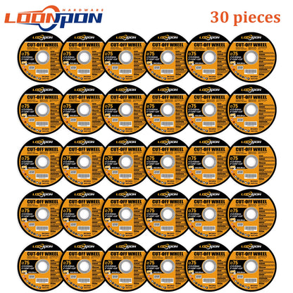 5-50PC 75Mm Resin Cutting Disc Grinding Metal Wheel Cut off Blade for Angle Grinder Metal & Stainless Cutting