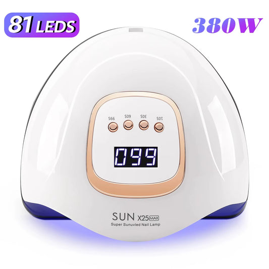 Professional 81LED Nail Lamp - Smart Sensor Auto-On/Off for 30S Fast Curing Gel Polish