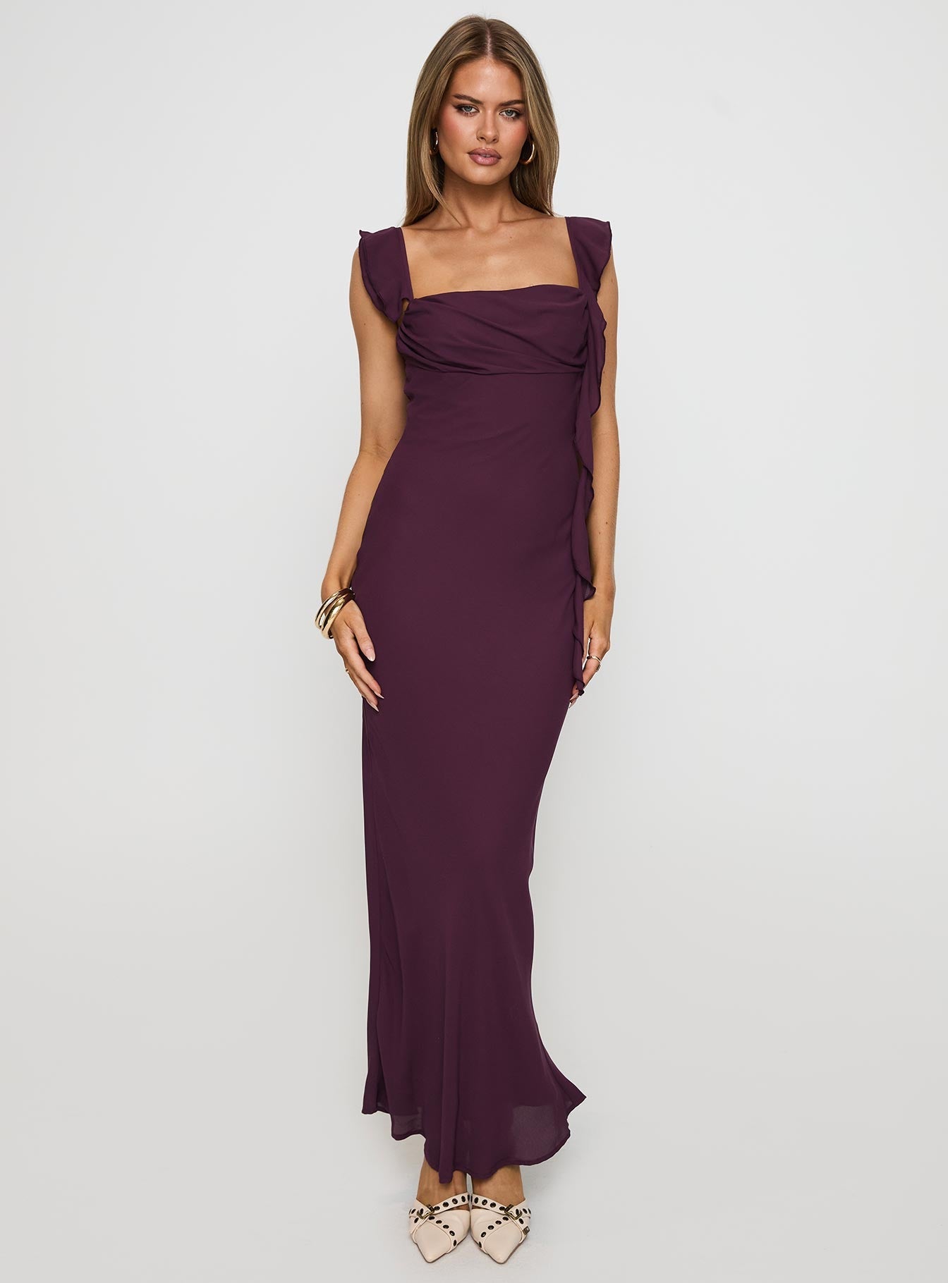 Lanai Maxi Dress Plum Princess Polly