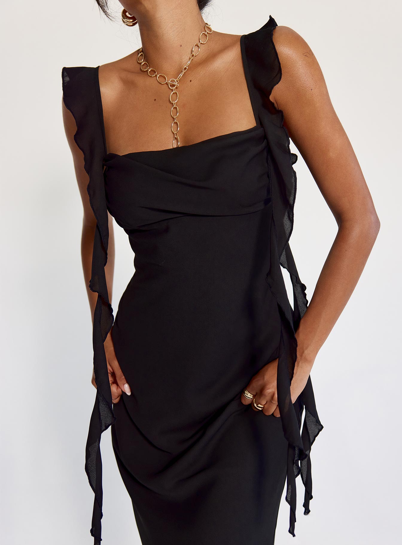 Lanai Maxi Dress Black Princess Polly