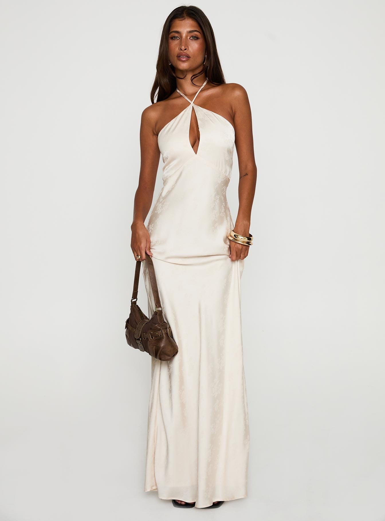 Limosina Halter Maxi Dress Champagne Princess Polly