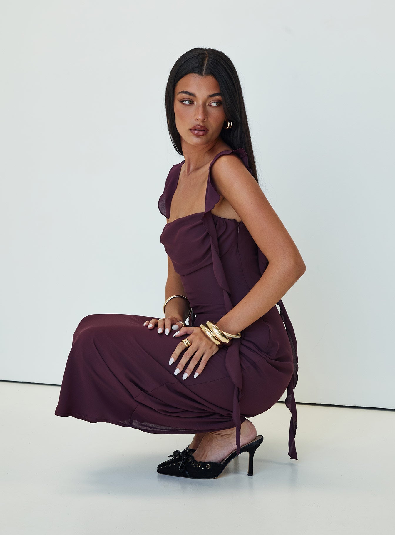 Lanai Maxi Dress Plum Princess Polly
